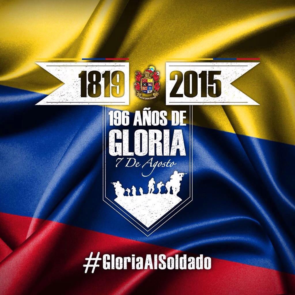 NataliaAbello1's tweet photo. Hoy recordamos la heroica Batalla de Boyacá en donde se selló la independencia de nuestra patria #GloriaAlSoldado http://t.co/WopE4Cv7Vc