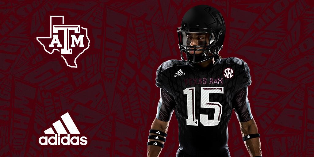 Uniforms unveils Texas A&M Unveils Black Alternate Uniforms for Oct. 31 Game Against