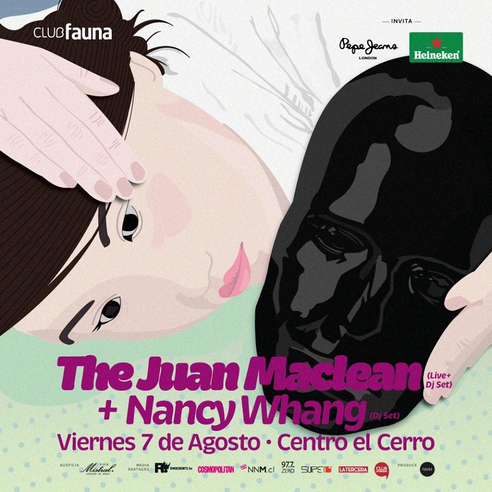 nancywhang's tweet photo. Estamos aquí para usted, Santiago! Esta noche! @juanmaclean @clubfauna #TJMlive http://t.co/tbX685wsVf http://t.co/zX1h7pfm3j