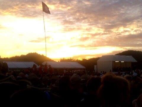 The sun is setting for the final time over #wsj2015 which means only one thing, it's time for the ceremony to begin
