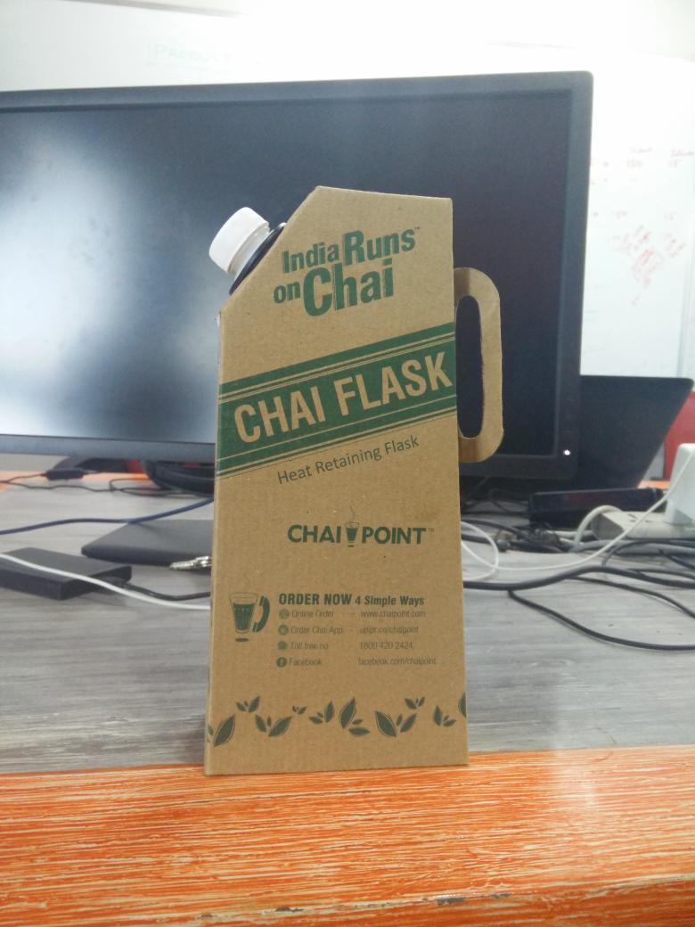 eprafulla's tweet photo. Finally a food start up which delivers... what people want. #ChaiPoint http://t.co/9bbp05Y90p