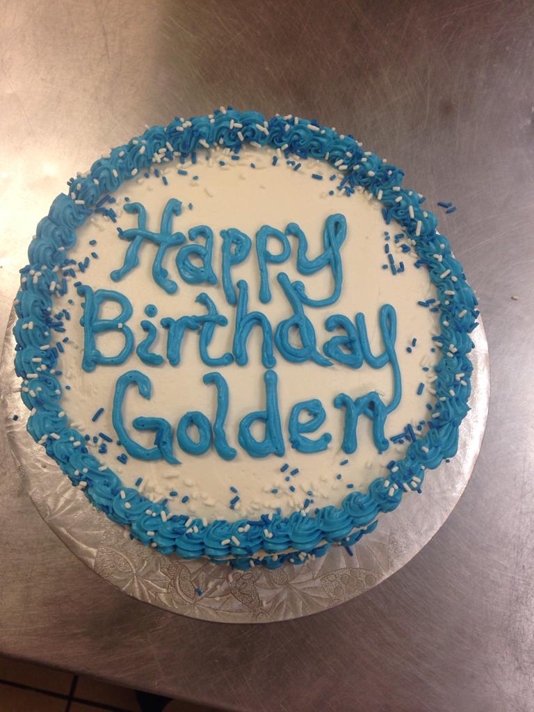 Did I tell you guys about that one time last week when I made a happy birthday cake at work for Golden Tate. 