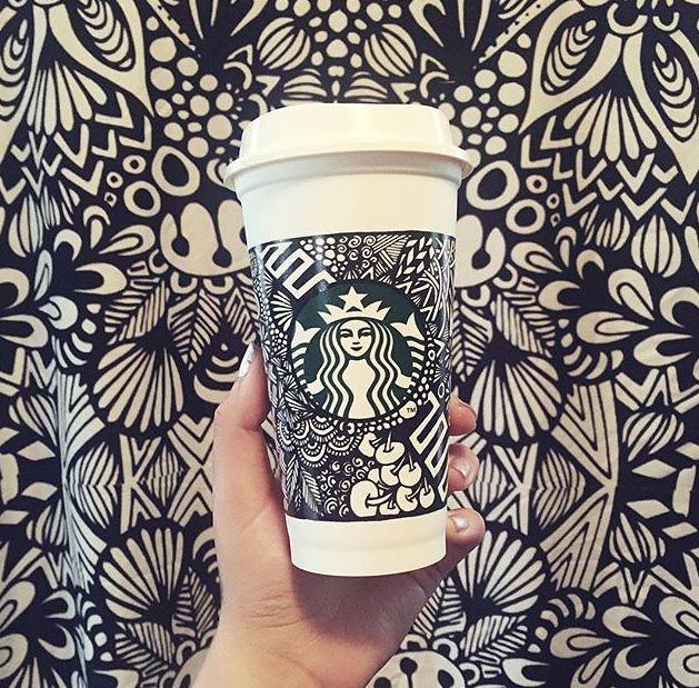 Starbucks News on X: One year later, @Starbucks White Cup Contest winner  grateful to inspire others   /  X