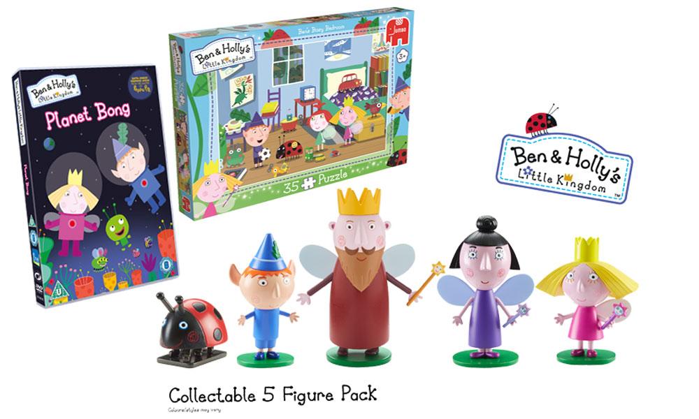 Follow/RT to win Ben and Holly's Little Kingdom Planet Bong DVD, 5 figure pack and 35pc jigsaw puzzle! Ends 10/08