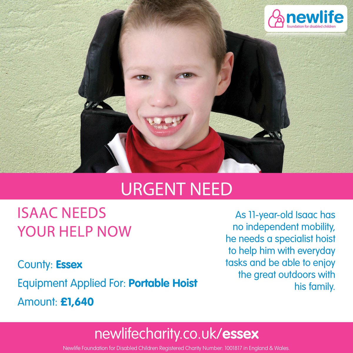 iphill8's tweet image. URGENT HELP #Essex Isaac needs your help now.  newlifecharity.co.uk/essex 
⊕I-donate-my-voice.For-additional.info/click-the-link…