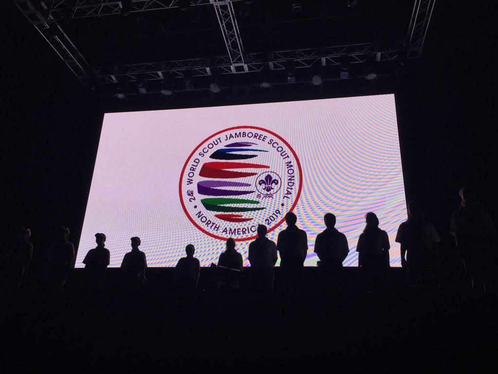 wsj2015live2's tweet photo. In 2019, next Jamboree will take place in the North America, the handover ceremony begins #wsj2015 #wsj2019 http://t.co/DvhgvJ6AhB