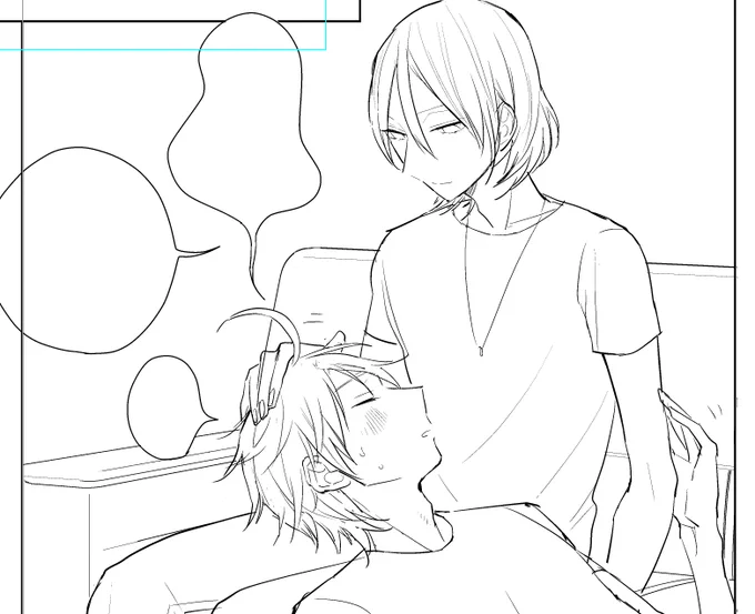 おまけの漫画…またグレスケの塗り方を忘れてしまった… 