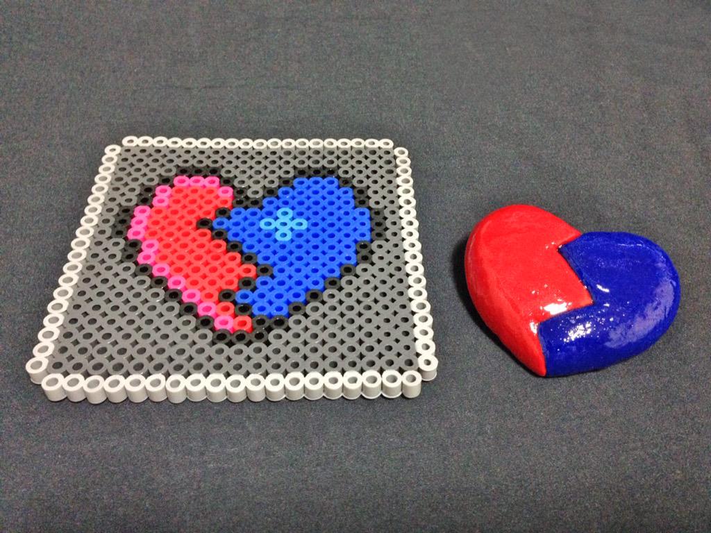 bacho0309's tweet photo. 細かすぎて伝わらない手作りスタプラ!グッズ第三弾。坂田凛々子ちゃんのハートのバッジ #star_plus http://t.co/uIT4KtNjeQ