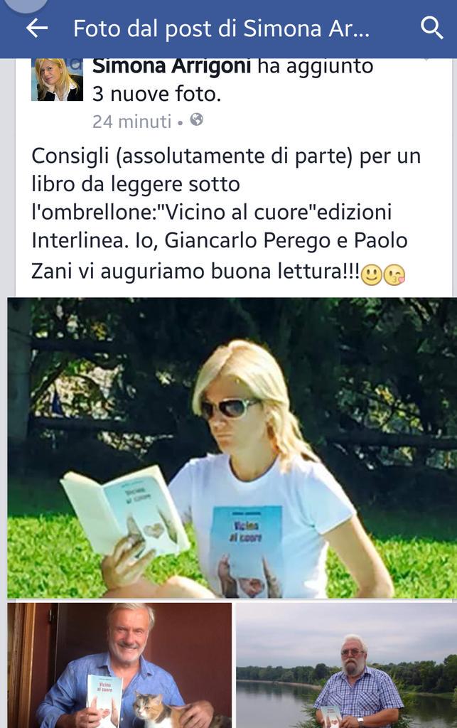 Libri x l'Estate?Da legger sotto l'ombrellone:#VicinoAlCuore di <a href="/SimonaArrigoni1/">SimonaArrigoni</a> editore <a href="/Interlinea_Ed/">Interlinea Edizioni</a> .Bella Tshirt