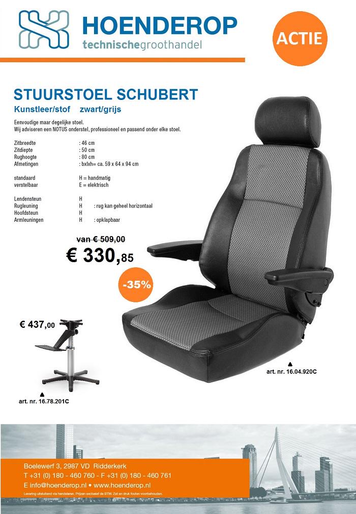 Actie! Degelijke stuurstoel "Schubert" van € 509,00 voor € 330,85 bij #HoenderopBV
