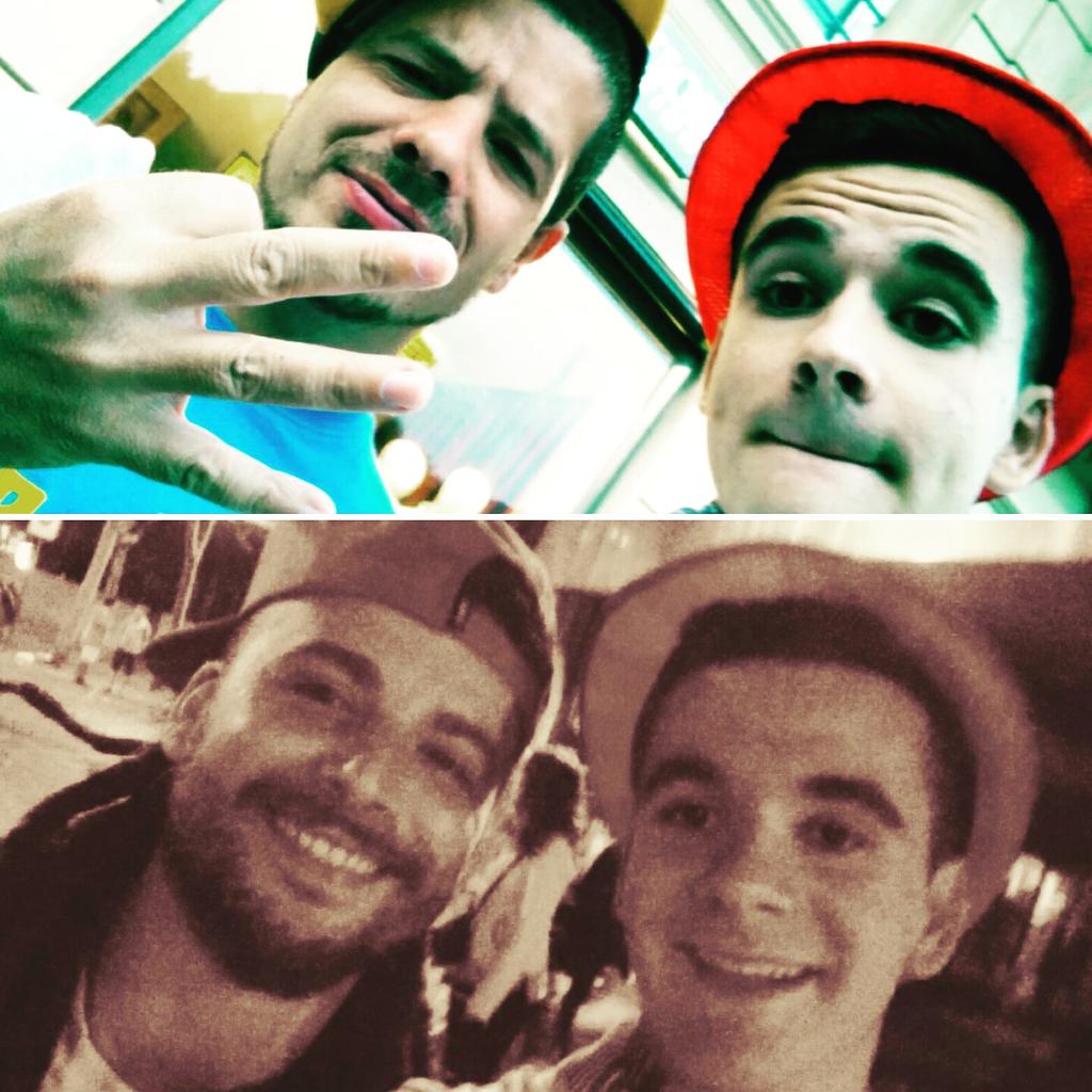 txejofyahbwoy's tweet photo. Con dos grandes en Gasteiz! @RAPSUSKLEI1 @greenvalleyband http://t.co/z5XfXE1cMt