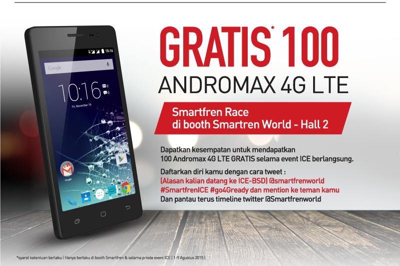 smartfrenworld's tweet photo. Tweeps, @Andromax #go4Gready masih banyak nih yang akan dibagikan buat kamu di #SmartfrenICE. Mau nggak? RT yang mau! http://t.co/gzGPQd414B