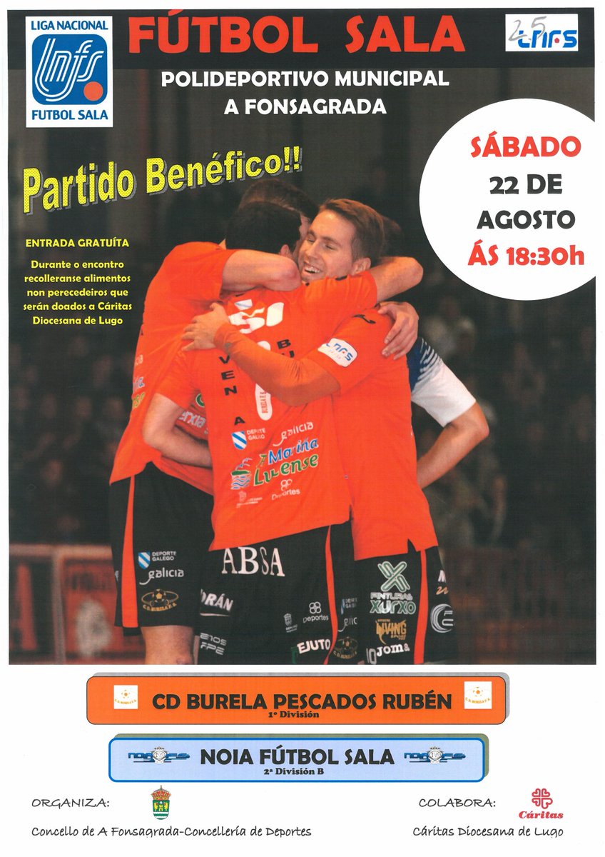 burelafs's tweet photo. Xa temos horario para o amigable na Fonsagrada fronte ao @NoiaFutbolSala. Sábado 22, ás 18.30 h @fonsadeportes http://t.co/NrhLDsRAXN