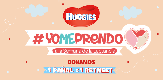 HuggiesAr's tweet photo. #YoMePrendo a la Semana de a Lactancia. Del 1º al 7 de Agosto por cada Retweet a este tweet, donaremos 1 pañal. http://t.co/rth5HzpQmq