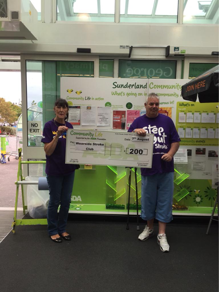 asdasunderland's tweet photo. Wearside stroke club collecting there cheque for £200 http://t.co/mqMyOJJiqL