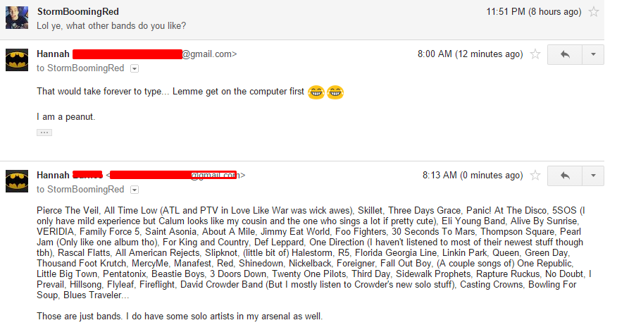 itsakitchensink's tweet image. Someone asked me SOME bands I listen to xD

#TheirMistake #SoMuchMusic #NeverEnough #Bands