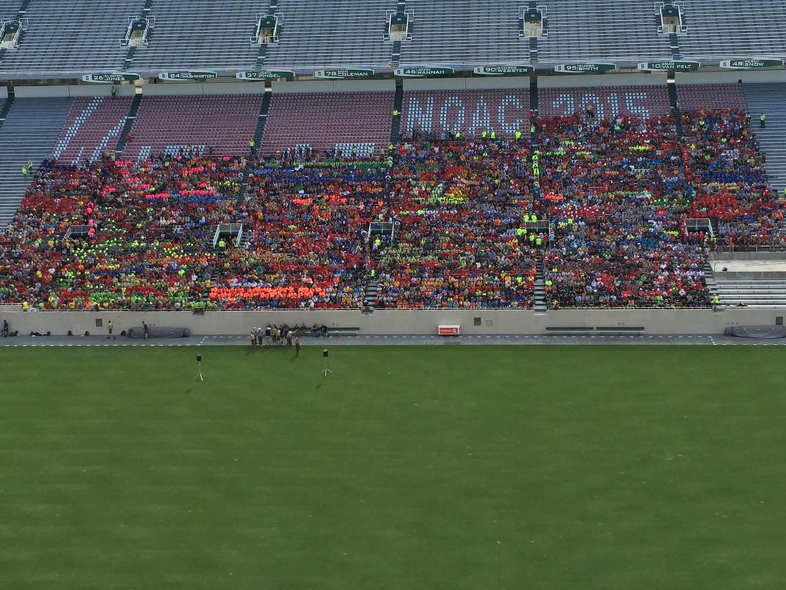 wilxTV's tweet image. 14,000 Boy Scouts are crowding #SpartanStadium for an evacuation drill. @FaithWilx is there with details