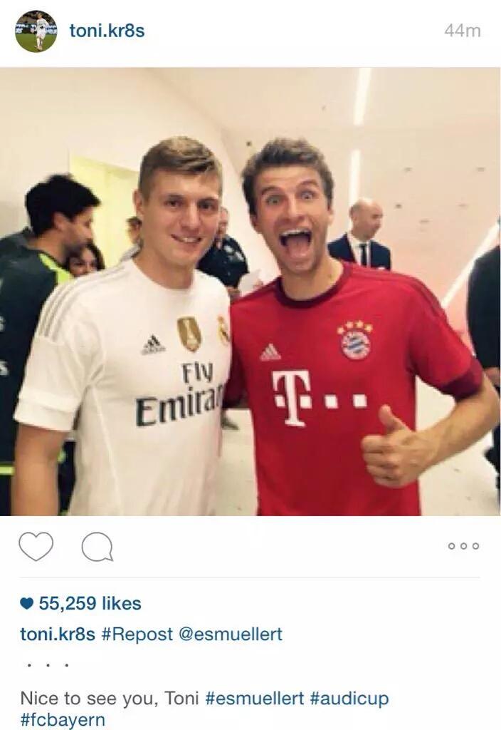 TotallyRMCF's tweet photo. Toni Kroos via Instagram. http://t.co/WpGKr0xhgF