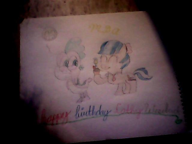  happy birthday Cathy weseluck I hope you like the drawing I made for you 