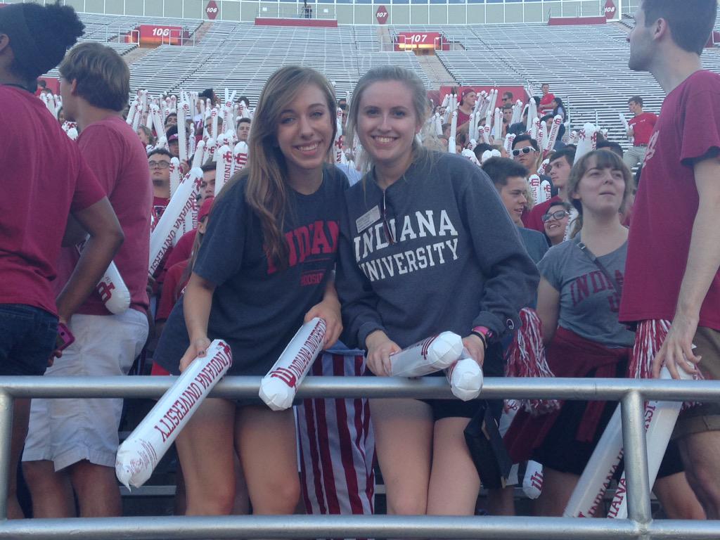 Shannon (OTeam 15) &amp; Laura (OTeam '14 &amp; '15) representing Teter at Traditions &amp; Spirit! #IUWW15