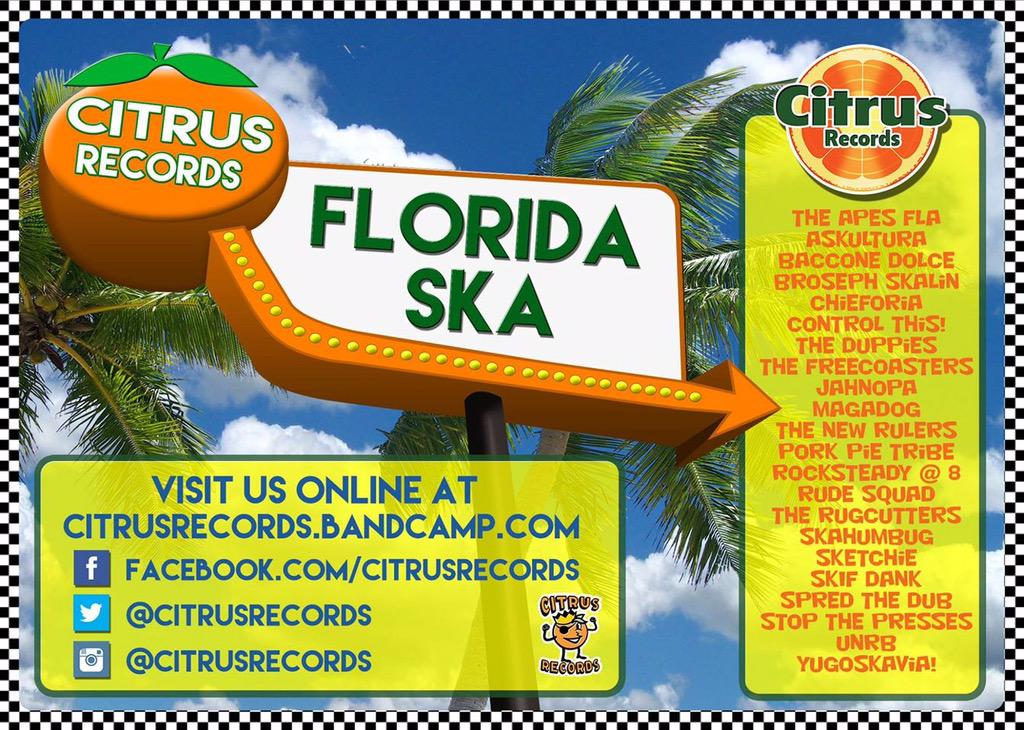 CitrusRecords's tweet image. For the very best in #FloridaSka, visit citrusrecords.bandcamp.com! #Follow @CitrusRecords on FB, Twitter, &amp;amp; Instagram!