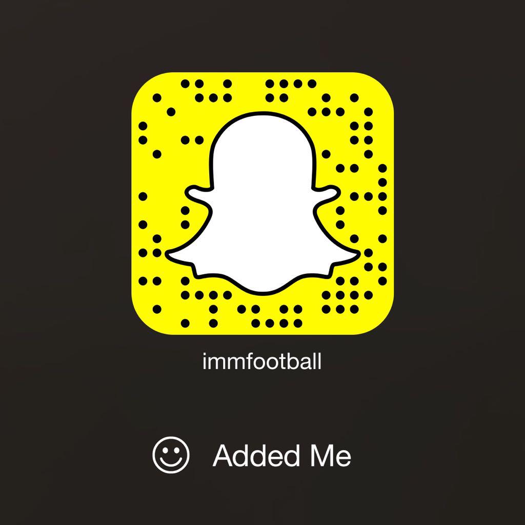 On Snapchat? Add us!! ---> ImmFootball