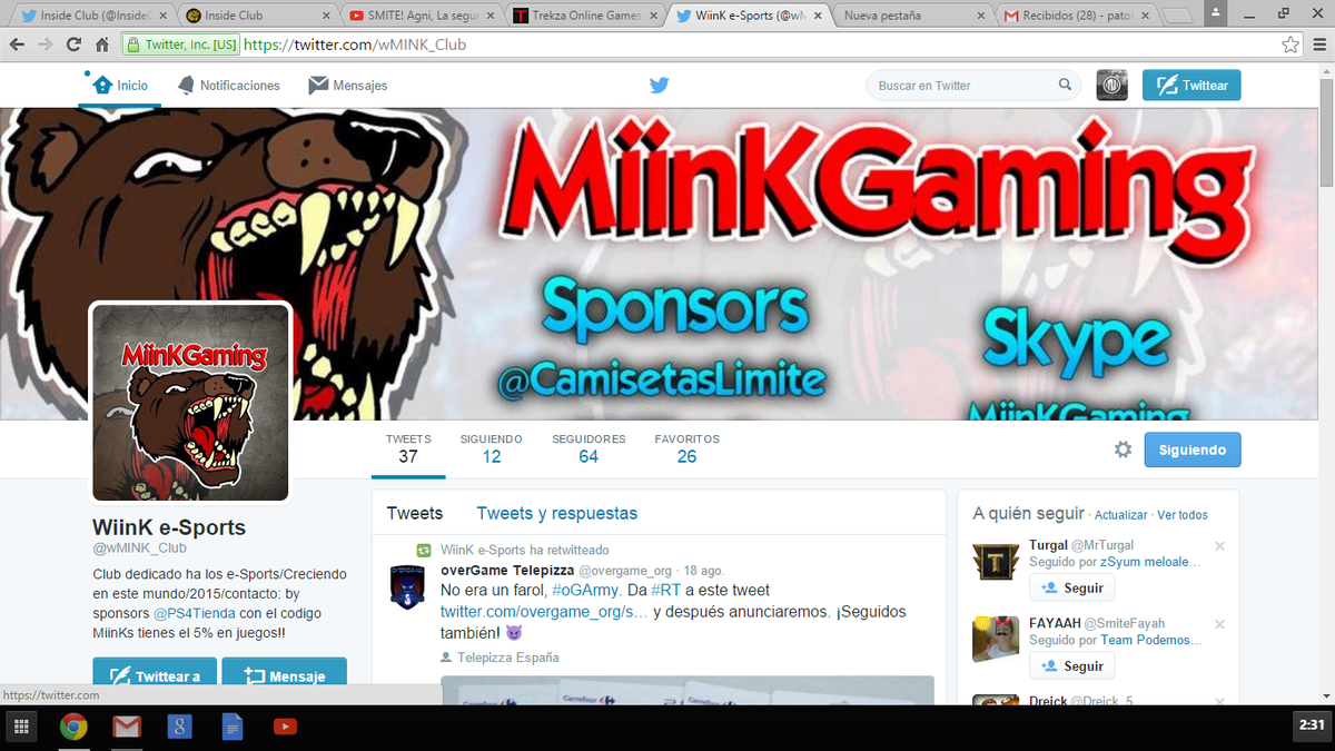 PaToLeLoo's tweet image. AYUDA ESTE CLUB NO ME HA PAGADO EL LOGO Y EL BANNER RT PARA QUE SE SEPA, AYUDA, QUE SON MUCHAS HORAS DE TRABAJO