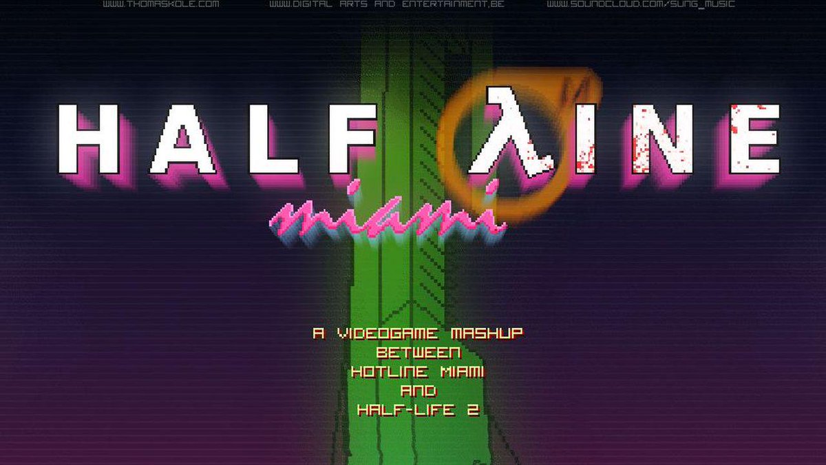 IGN's tweet photo. Half-Line mashes up Hotline Miami and Half-Life 2 http://t.co/zIl7OHPfi7 http://t.co/iTI9i1NSiu