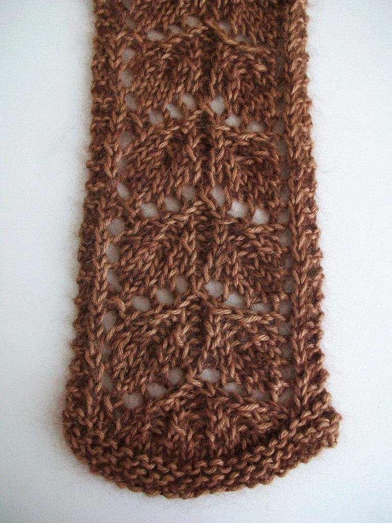 Bluestockinette's tweet photo. Dark Brown Knit Scarf Leaf Lace Scarf Rustic Boho Romantic Style http://t.co/vMd9928tJR #etsymntt #StatementScarf http://t.co/IY7YqDDgK9