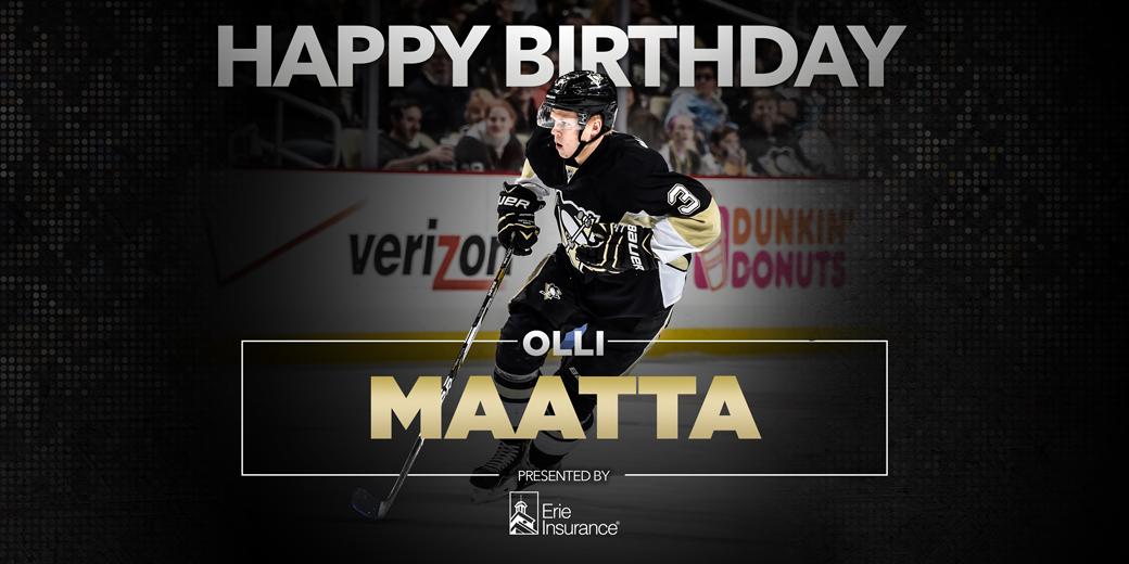 Please join us in wishing Olli Maatta a very happy birthday! 
