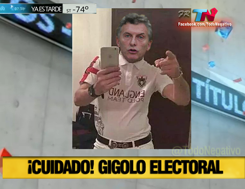 TodoNegativo's tweet photo. Cuidado... Se vienen las elecciones ya ya esta libre el Gigoló electoral #DUROFeroz @ddd_ok http://t.co/CGTS3UHYc0