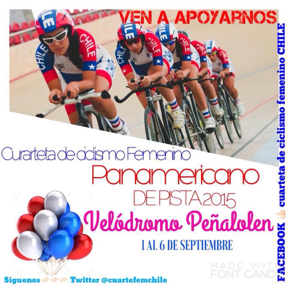 cuartefemchile's tweet photo. @C1audioBravo ayúdanos a difundir el panamericano de ciclismo porfis para q nos vayan a ver los chilenos a Peñalolén http://t.co/3tnB15V8KM