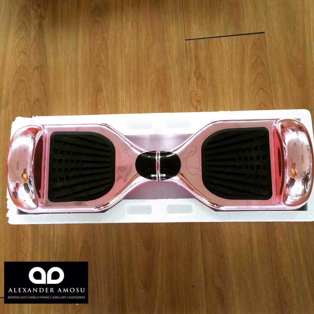 AmosuCouture's tweet photo. The World First Limited Edition Amosu 24ct Pink Gold Two Wheel Scooter £999 Order yours http://t.co/Hb3coAY9Yg http://t.co/LNUGfQrfgD