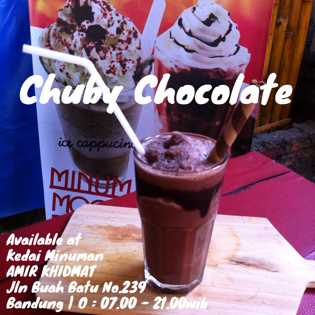 Chuby chocolate Available at Kedai Minuman AMIR KHIDMAT Jln Buah Batu No.239 Bandung | O : 07.00 - 21.00wib