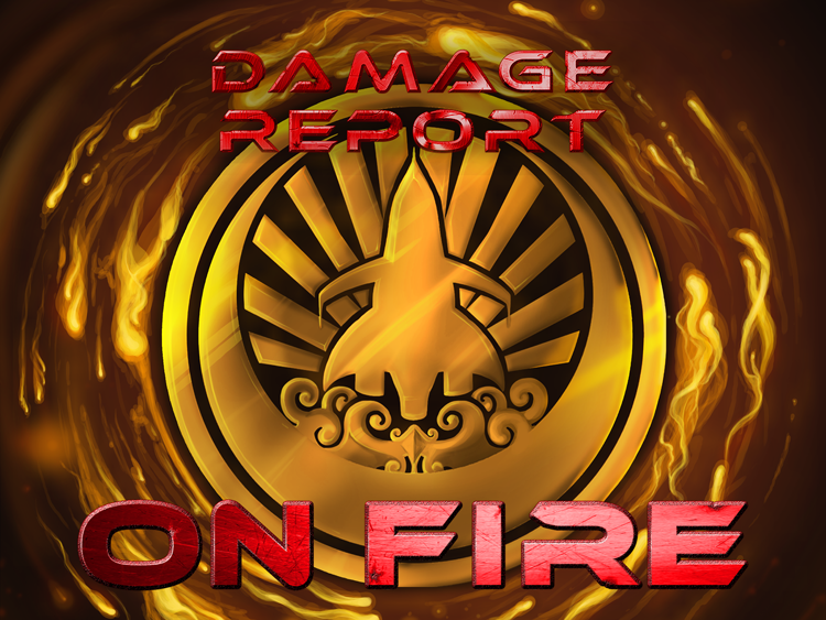 BFRGames's tweet photo. Coming Soon: Damage Report On Fire!  Kickstarting 8/28 http://t.co/xL8LtUTsvG