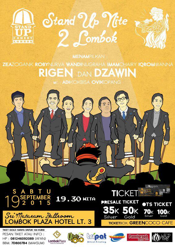 Stand Up Nite 2 Lombok!!!!
Bantu RT nya ya :) @SMALA_ <a href="/SmandaMania/">OSIS SMAN 2 Selong</a> <a href="/OsisSmansaMTR/">SMAN 1 Mataram</a> @Himikom_Unram <a href="/TERAS_coffee/">KEDAI TERAS</a>