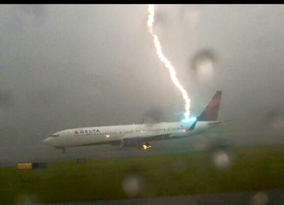 Lightning Strike Photo At ATL 