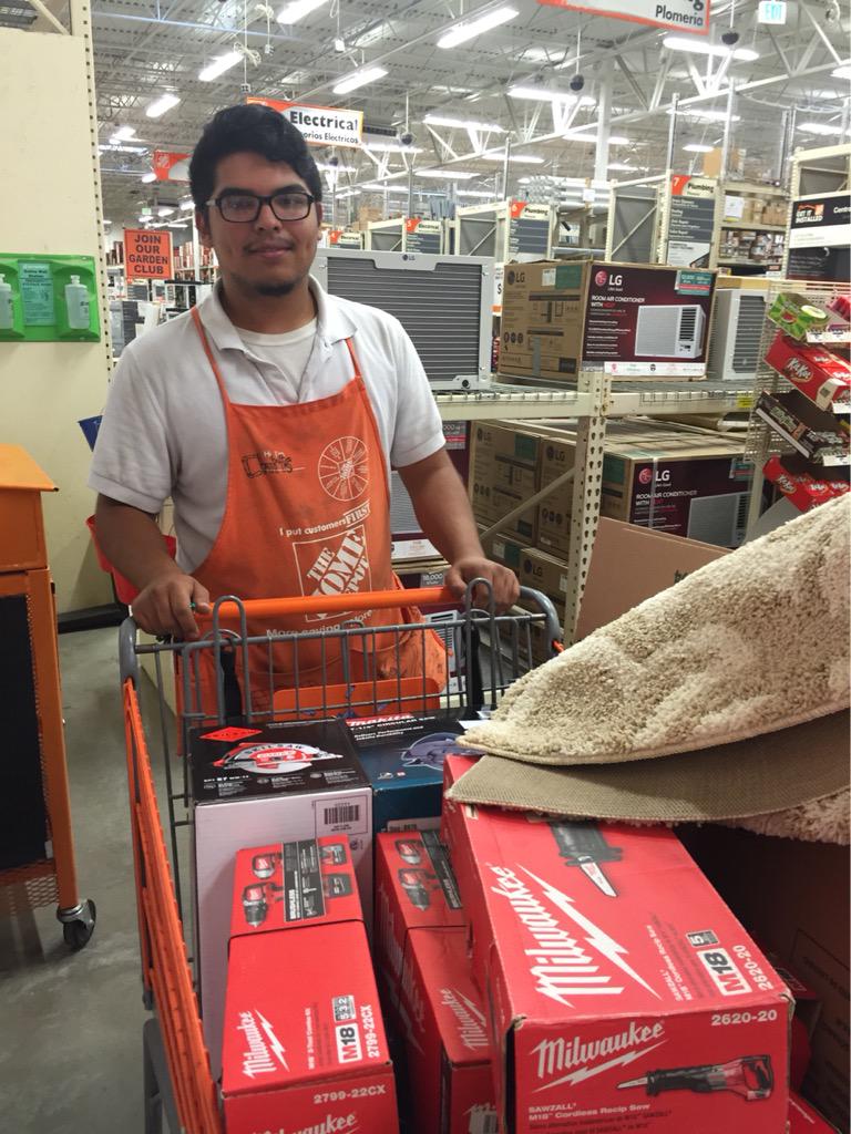 Chris V $1315 recovery - saws, drill combo kits covered with carpet - awesome! @HD8976Kendra