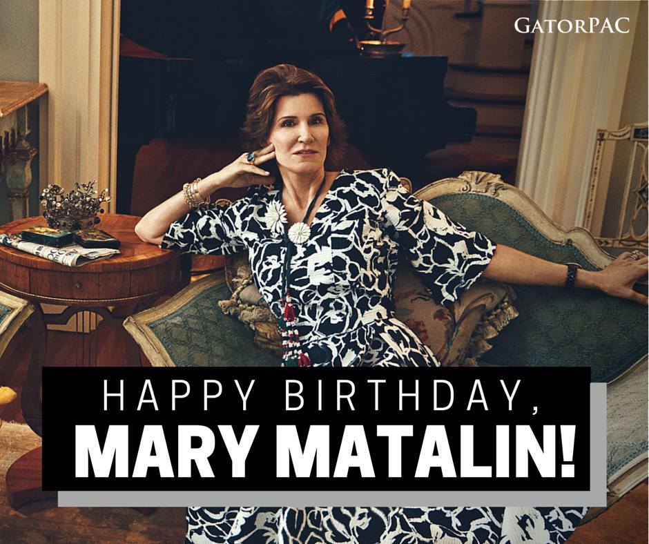Happy birthday to my friend, Mary Matalin! 