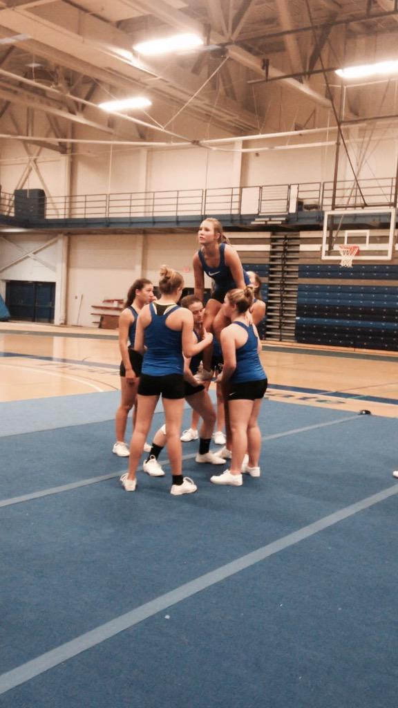 Fredonia_Cheer's tweet photo. Working hard during Cheer Week! #Devils #CheerWeek http://t.co/KY1LP0IsiU