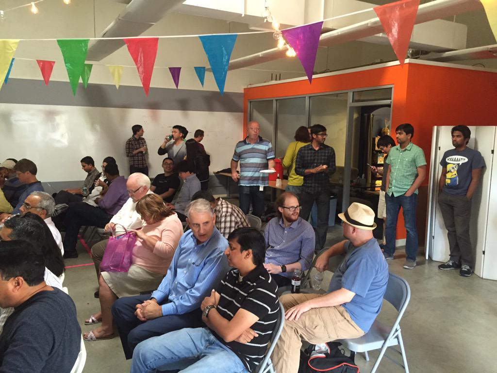 cdapio's tweet image. Great turnout at the #BigDataApplication meetup @CaskData HQ. Need more pizza!