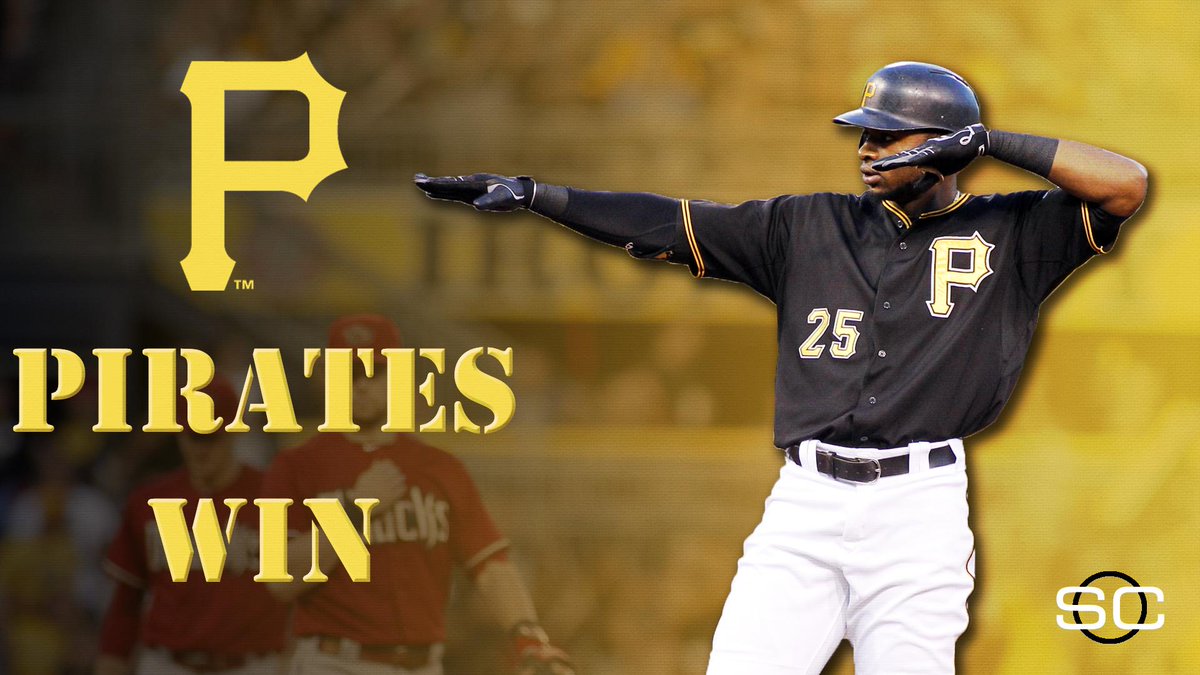 SportsCenter's tweet photo. D-backs avoid shutout, but Pirates still go on to win, 4-1.
• J.A. Happ: 6 IP, 2 H, 0 R
• Gregory Polanco: 2B, RBI http://t.co/oDE97bCFVI