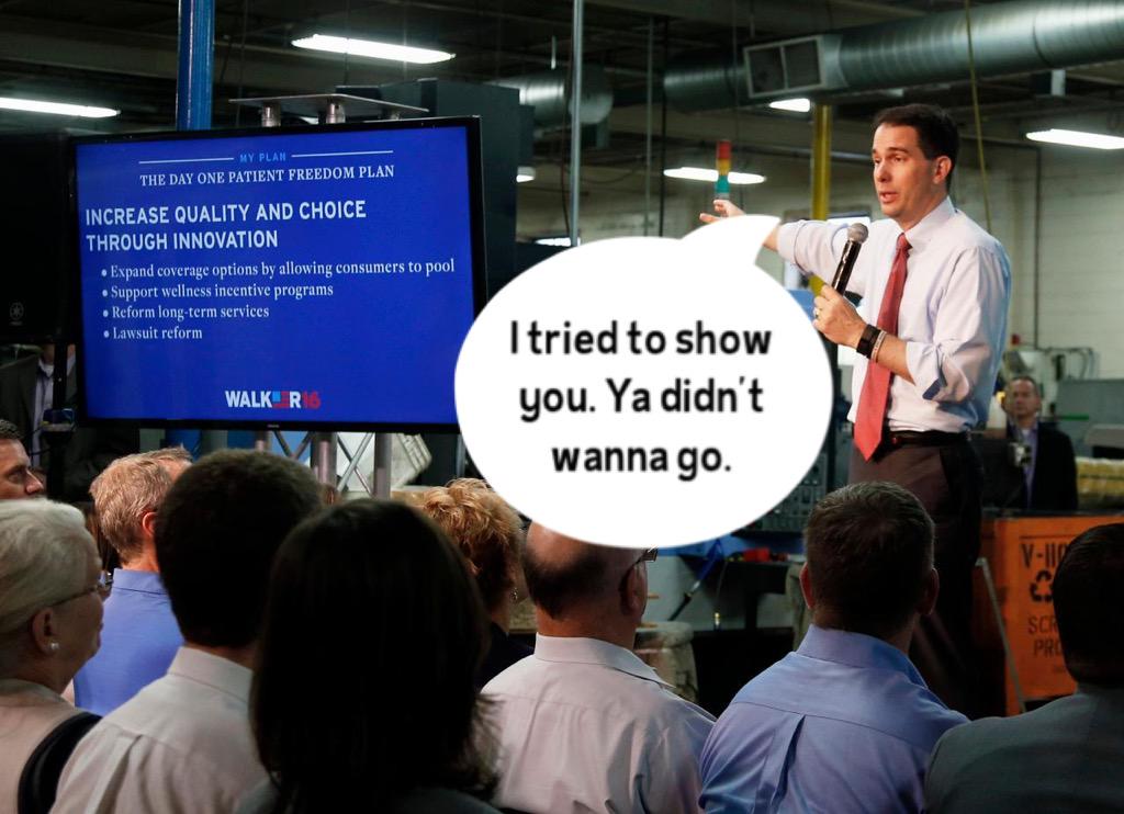 SWmeetsSW's tweet photo. #scottwalker #GOP #Republican http://t.co/4iqLZvkXNb