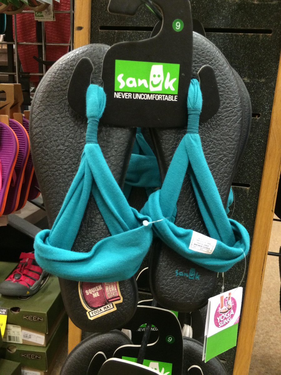 SportStopS4S's tweet photo. If you don't have a pair of @SanukFootwear sandals then you're missing out! #walkingonacloud #footheaven #Whistler http://t.co/QtHz9tQH5b