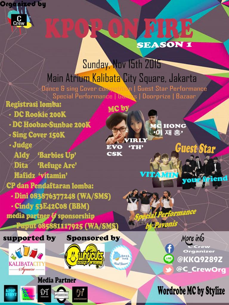 sblm dftr, dibaca dl y praturannya ^^ tl.gd/n_1sn9j0g "KPOP On Fire S1" DC&amp;SC comp. 15 Nov'15 @ Kalcit help RT