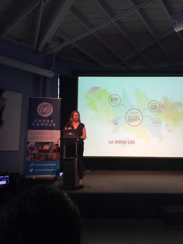 martin_dws's tweet photo. Rachel Horning introduces @LAMediaLab #DSTrashTalk http://t.co/1UFyo8ndEB