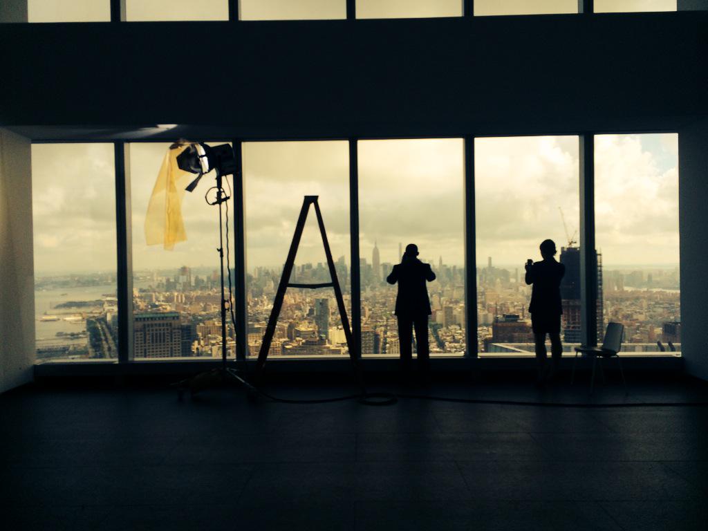 ClariHoffmann's tweet photo. Shooting industrial high above #oneworldtradecenter #freedomtower #actorslife #NYC #industrial #view #neymarcvisuals http://t.co/AYf1R4p504