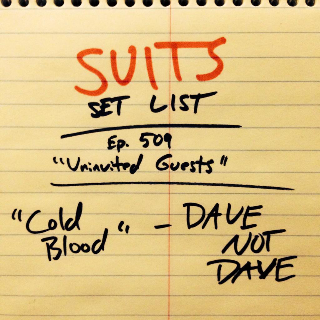 NatePerk's tweet photo. Setlist from #Suits ep. 509... 
Good luck trying to find this tune. http://t.co/MnkLHJfASW