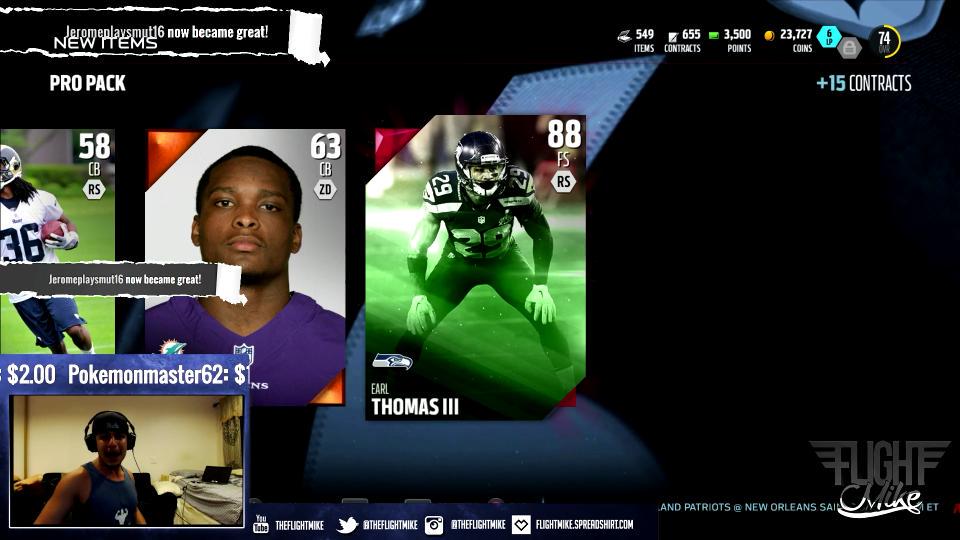 elijahmalik01's tweet photo. WATCHING the @TheFlightMike steam madden 16 hype elite pull http://t.co/jqRmD0esZ1