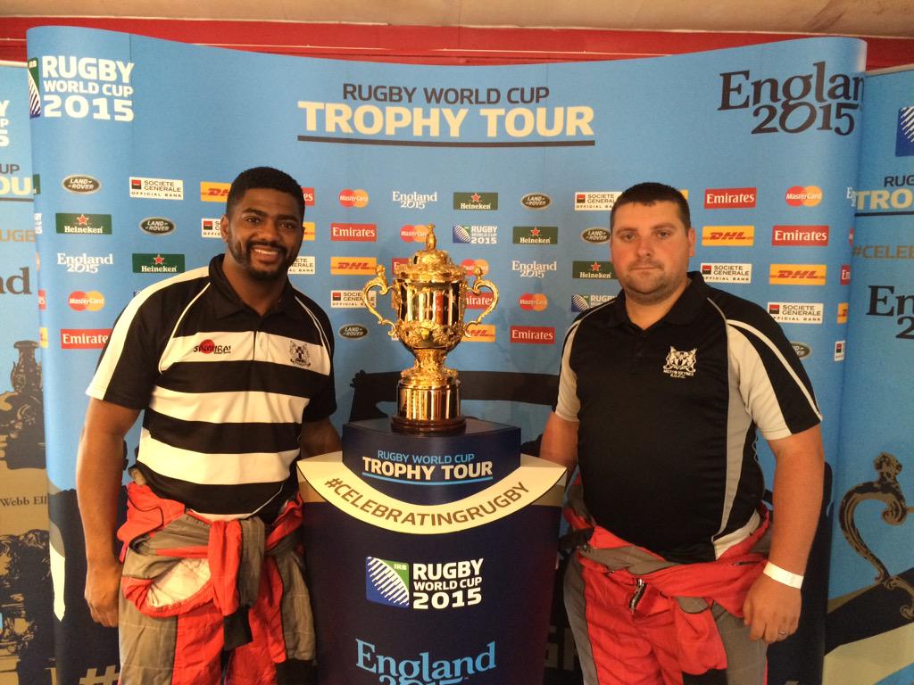 @mkrufc <a href="/ColinWilderspin/">Colin Wilderspin</a> <a href="/MKRugbyLegacy/">MK Rugby Legacy</a> The Webb Ellis Cup is in town #RWC2015